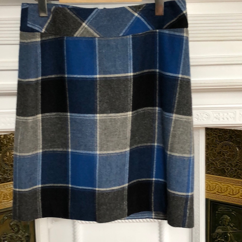 Talbots Wool Plaid Mini Skirt
